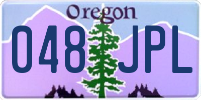 OR license plate 048JPL