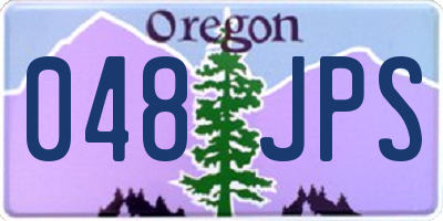 OR license plate 048JPS