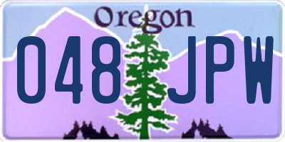 OR license plate 048JPW