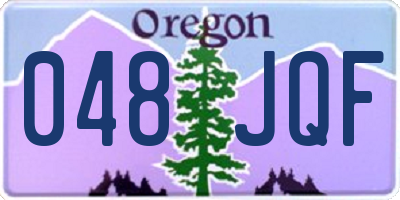 OR license plate 048JQF