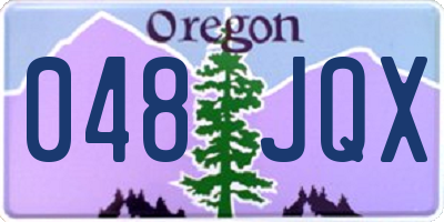 OR license plate 048JQX