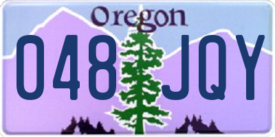 OR license plate 048JQY