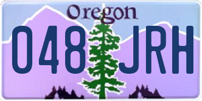 OR license plate 048JRH