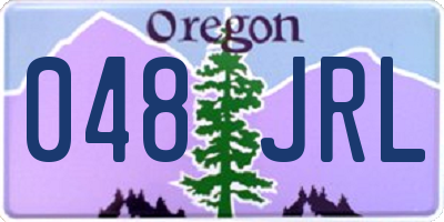 OR license plate 048JRL