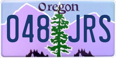 OR license plate 048JRS