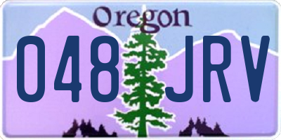 OR license plate 048JRV