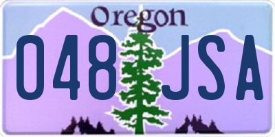OR license plate 048JSA