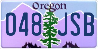 OR license plate 048JSB