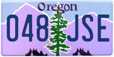 OR license plate 048JSE