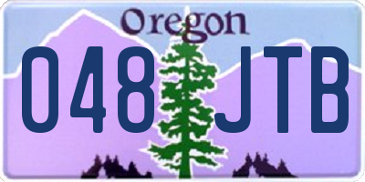 OR license plate 048JTB