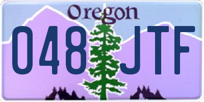OR license plate 048JTF