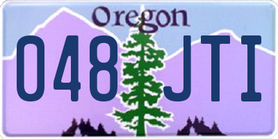 OR license plate 048JTI