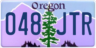 OR license plate 048JTR