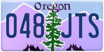 OR license plate 048JTS