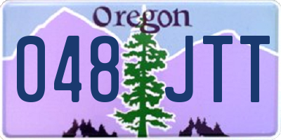 OR license plate 048JTT