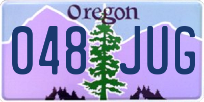 OR license plate 048JUG