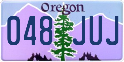 OR license plate 048JUJ