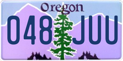 OR license plate 048JUU