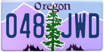 OR license plate 048JWD