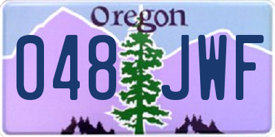OR license plate 048JWF