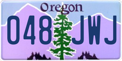 OR license plate 048JWJ