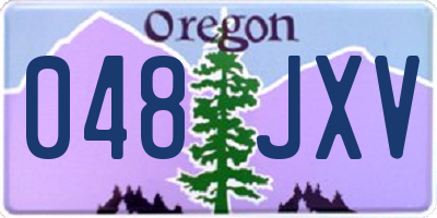 OR license plate 048JXV