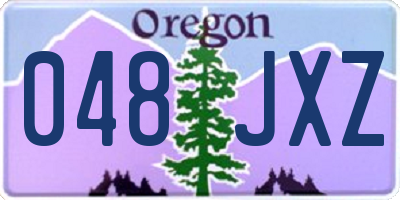 OR license plate 048JXZ
