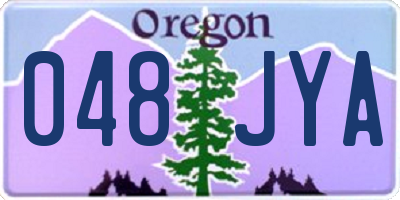 OR license plate 048JYA