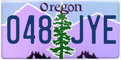 OR license plate 048JYE