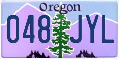 OR license plate 048JYL