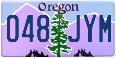 OR license plate 048JYM