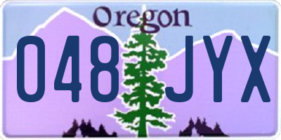 OR license plate 048JYX