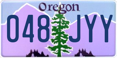 OR license plate 048JYY