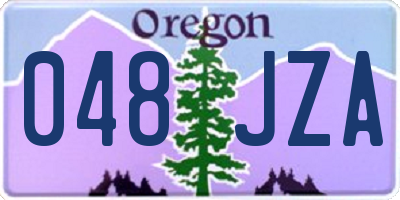 OR license plate 048JZA