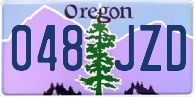 OR license plate 048JZD