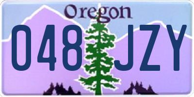 OR license plate 048JZY