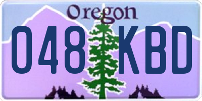 OR license plate 048KBD