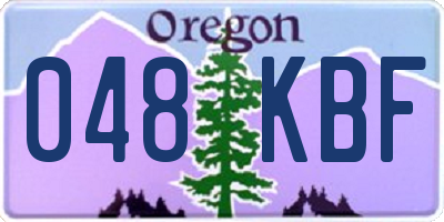 OR license plate 048KBF