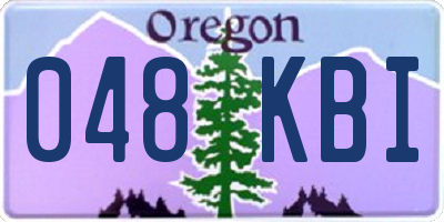 OR license plate 048KBI