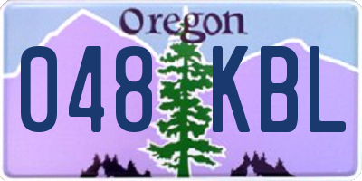 OR license plate 048KBL