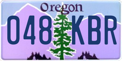 OR license plate 048KBR