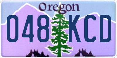 OR license plate 048KCD