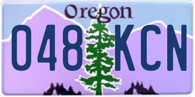 OR license plate 048KCN