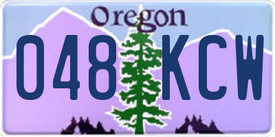 OR license plate 048KCW