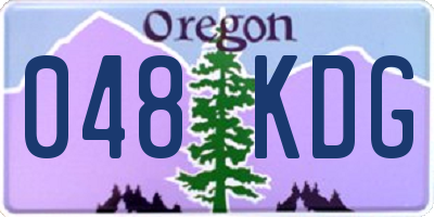 OR license plate 048KDG