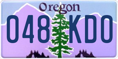 OR license plate 048KDO