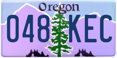OR license plate 048KEC