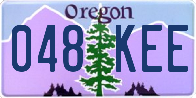 OR license plate 048KEE