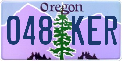 OR license plate 048KER