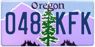 OR license plate 048KFK